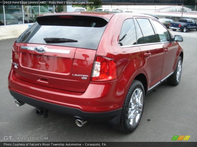 Ruby Red / Medium Light Stone 2013 Ford Edge Limited AWD
