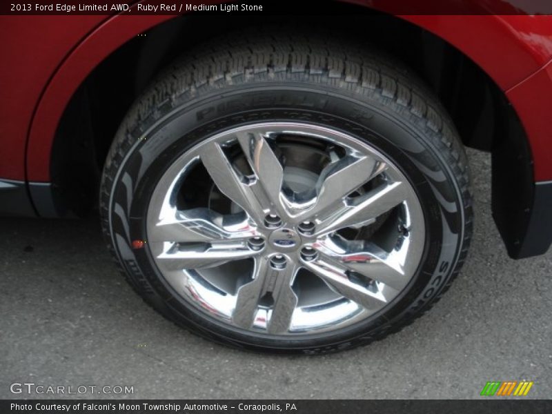 Ruby Red / Medium Light Stone 2013 Ford Edge Limited AWD