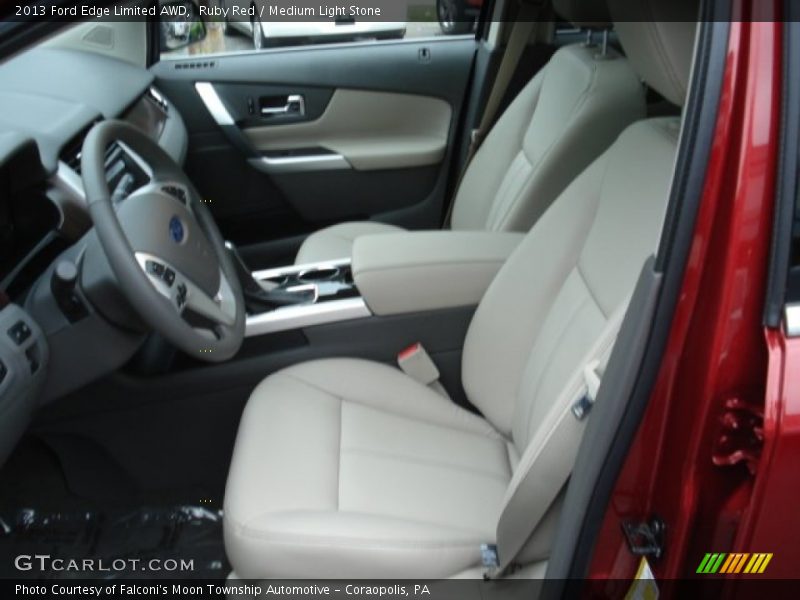 Ruby Red / Medium Light Stone 2013 Ford Edge Limited AWD