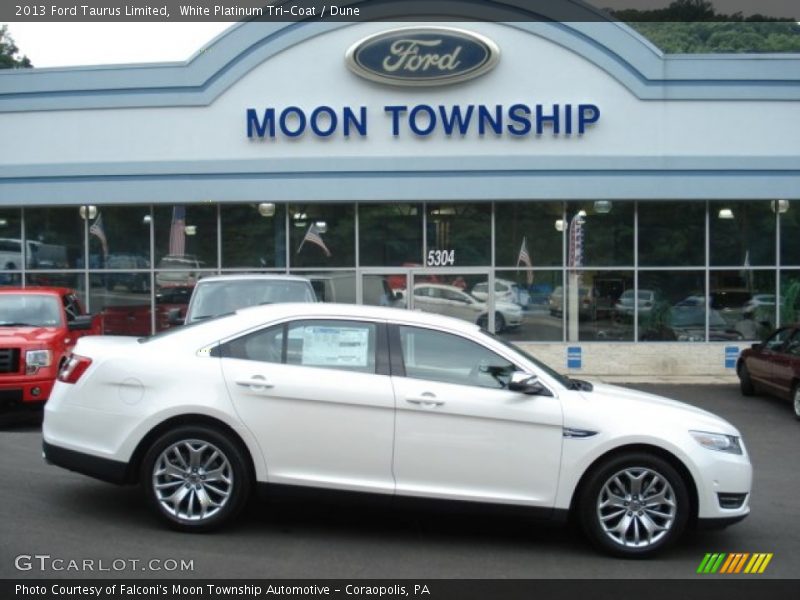 White Platinum Tri-Coat / Dune 2013 Ford Taurus Limited