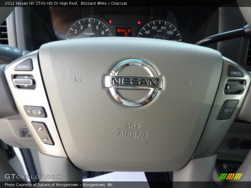 Blizzard White / Charcoal 2012 Nissan NV 2500 HD SV High Roof