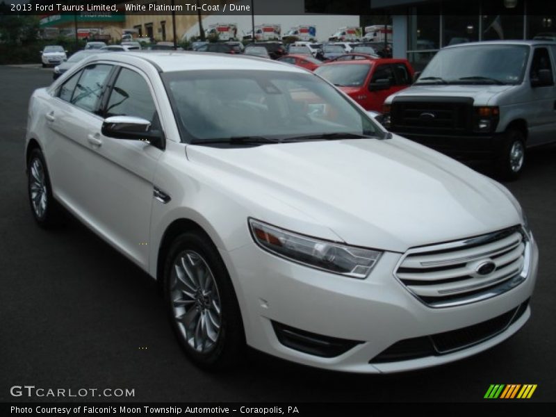 White Platinum Tri-Coat / Dune 2013 Ford Taurus Limited
