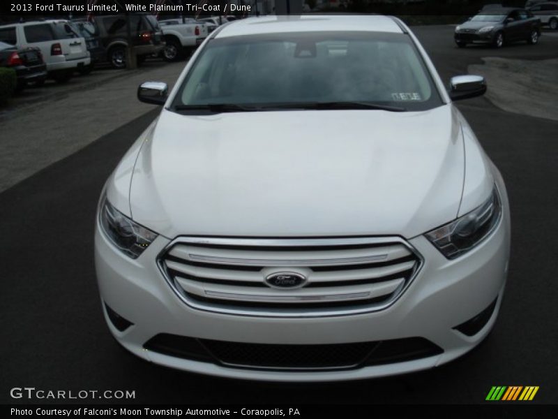 White Platinum Tri-Coat / Dune 2013 Ford Taurus Limited