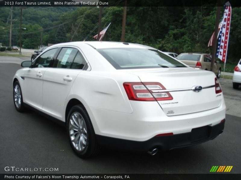 White Platinum Tri-Coat / Dune 2013 Ford Taurus Limited