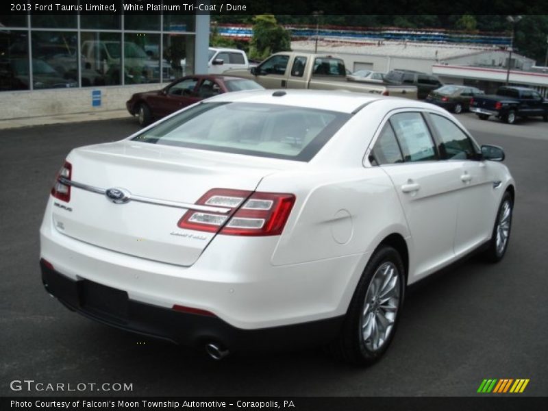 White Platinum Tri-Coat / Dune 2013 Ford Taurus Limited