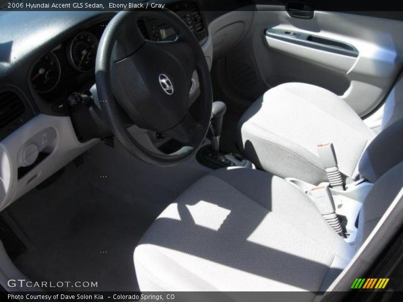 Ebony Black / Gray 2006 Hyundai Accent GLS Sedan