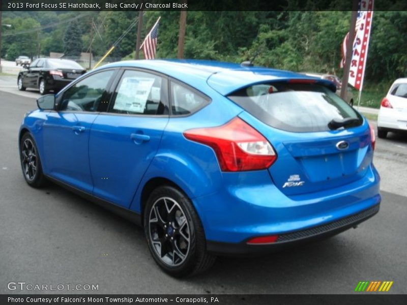 Blue Candy / Charcoal Black 2013 Ford Focus SE Hatchback