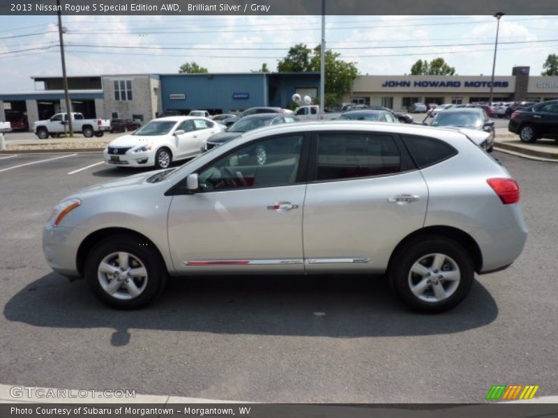 Brilliant Silver / Gray 2013 Nissan Rogue S Special Edition AWD