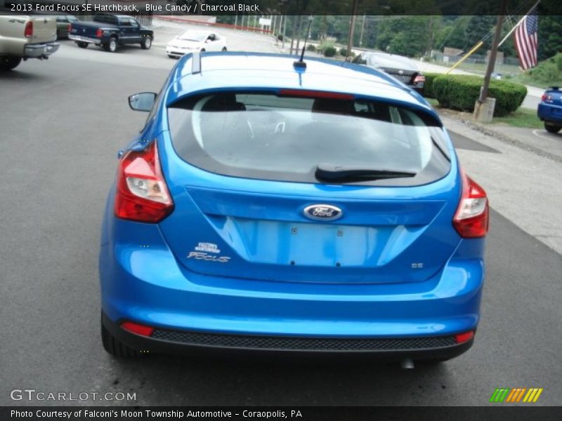 Blue Candy / Charcoal Black 2013 Ford Focus SE Hatchback