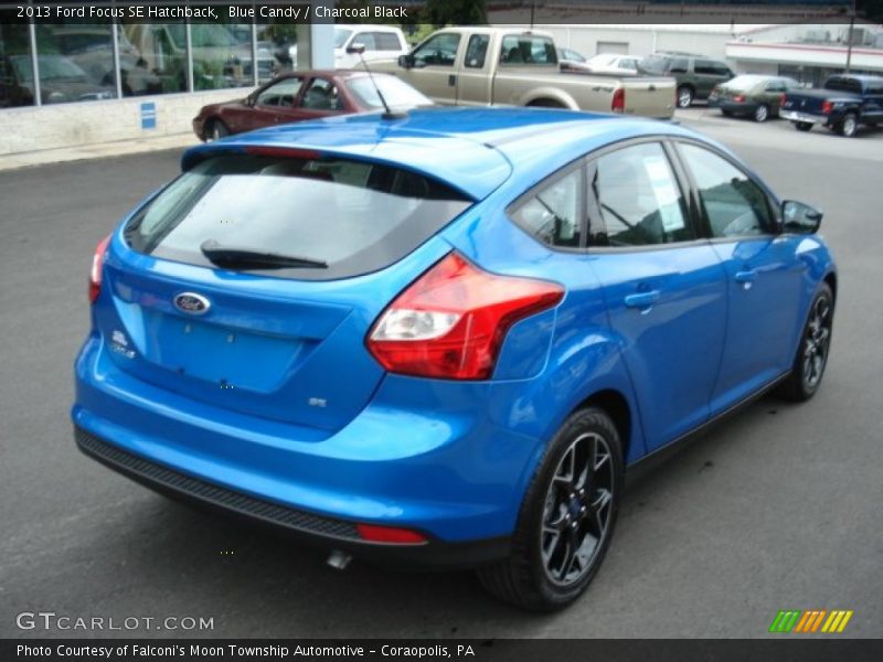 Blue Candy / Charcoal Black 2013 Ford Focus SE Hatchback