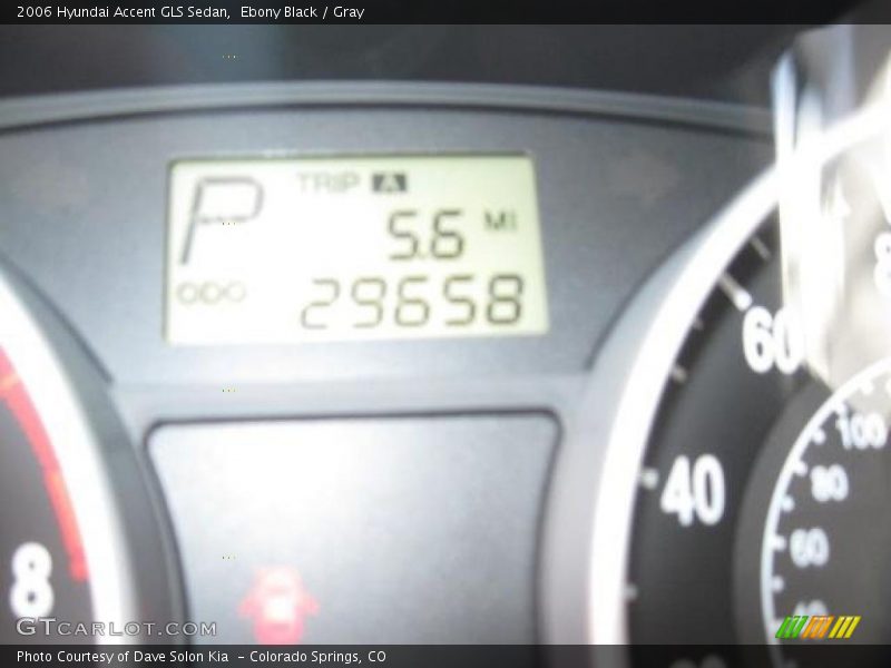Ebony Black / Gray 2006 Hyundai Accent GLS Sedan