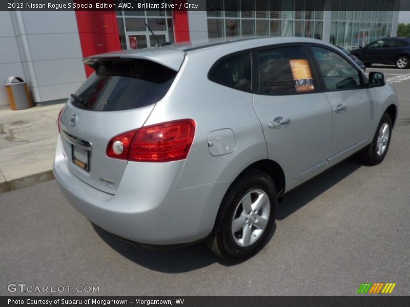 Brilliant Silver / Gray 2013 Nissan Rogue S Special Edition AWD