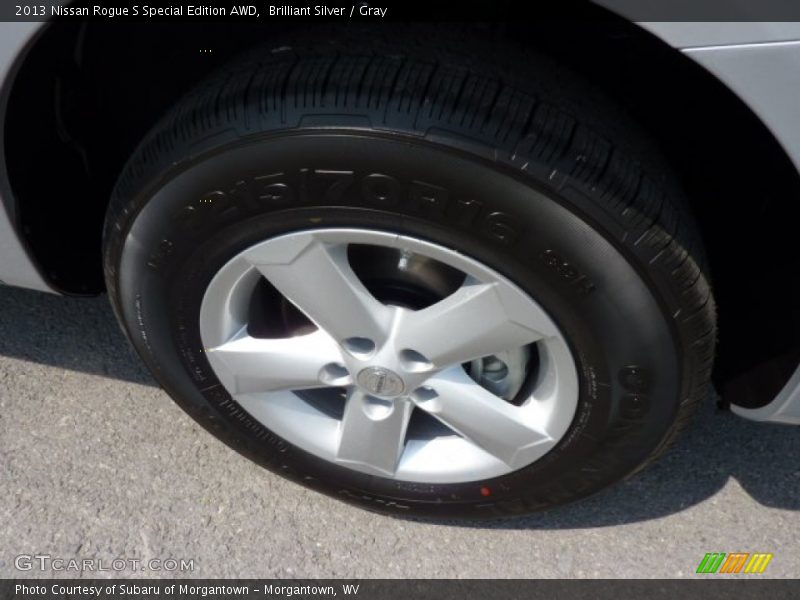 Brilliant Silver / Gray 2013 Nissan Rogue S Special Edition AWD