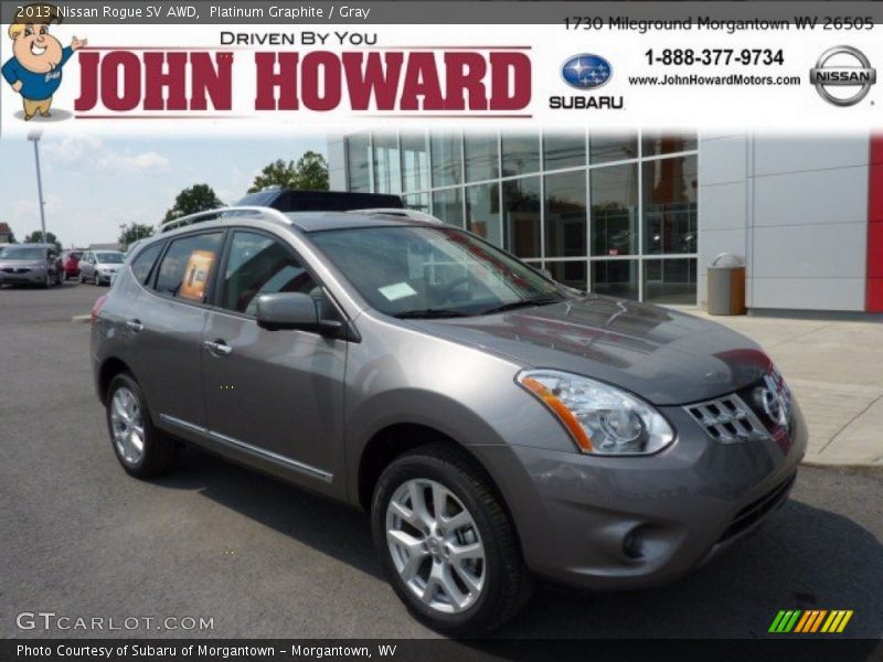 Platinum Graphite / Gray 2013 Nissan Rogue SV AWD