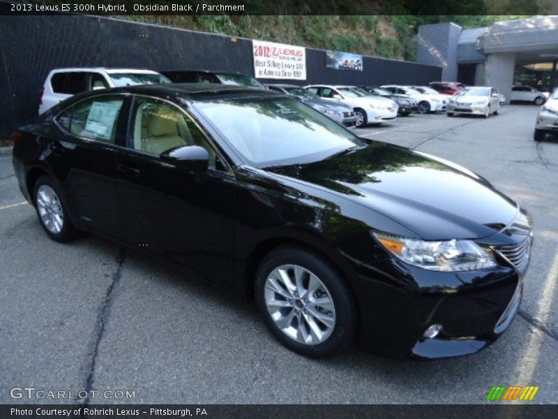 Obsidian Black / Parchment 2013 Lexus ES 300h Hybrid