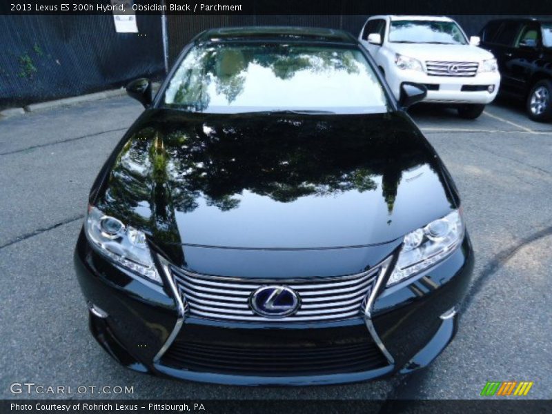 Obsidian Black / Parchment 2013 Lexus ES 300h Hybrid