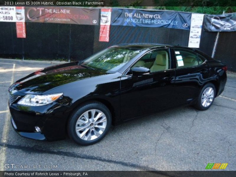 Obsidian Black / Parchment 2013 Lexus ES 300h Hybrid