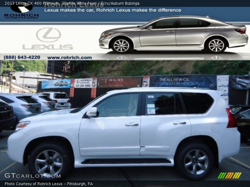 Starfire White Pearl / Ecru/Auburn Bubinga 2013 Lexus GX 460 Premium