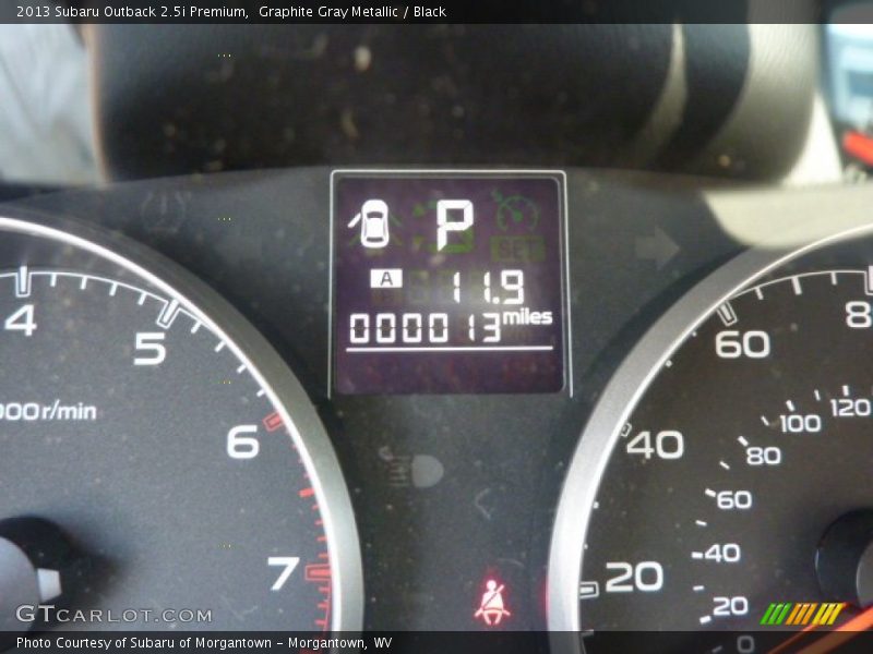 Graphite Gray Metallic / Black 2013 Subaru Outback 2.5i Premium