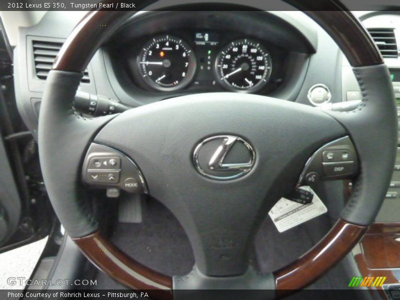 Tungsten Pearl / Black 2012 Lexus ES 350