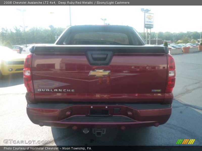 Deep Ruby Red Metallic / Ebony/Light Cashmere 2008 Chevrolet Avalanche LTZ 4x4