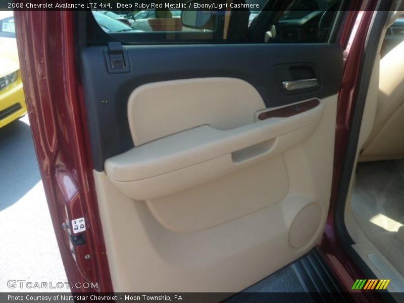Deep Ruby Red Metallic / Ebony/Light Cashmere 2008 Chevrolet Avalanche LTZ 4x4