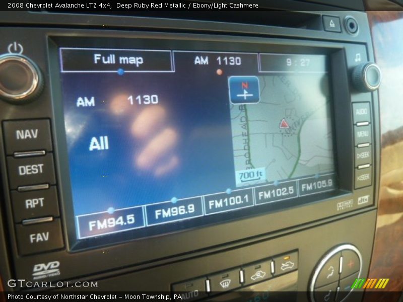 Deep Ruby Red Metallic / Ebony/Light Cashmere 2008 Chevrolet Avalanche LTZ 4x4