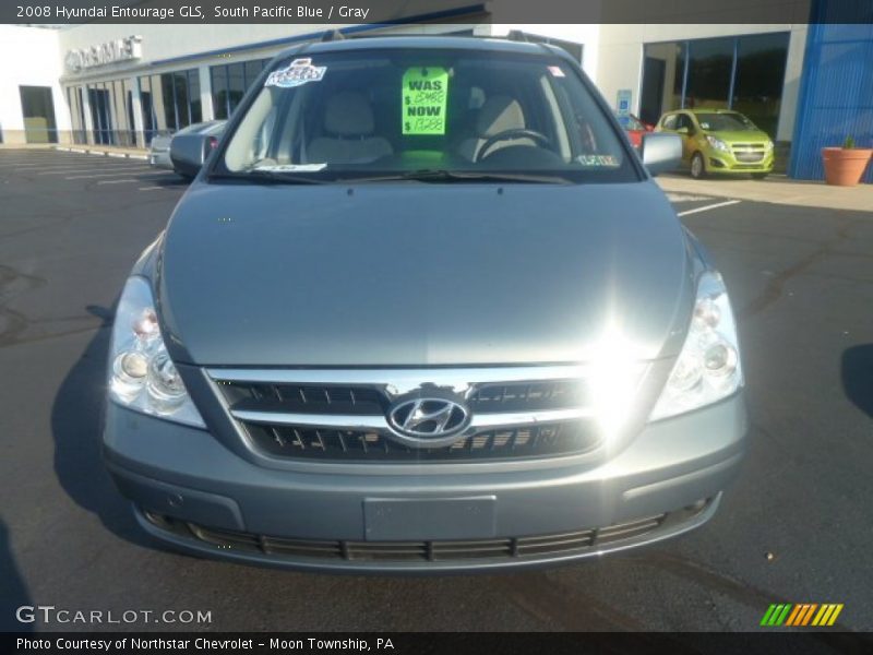 South Pacific Blue / Gray 2008 Hyundai Entourage GLS