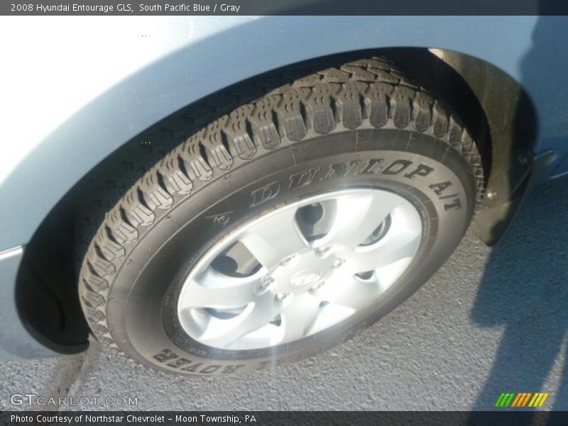 South Pacific Blue / Gray 2008 Hyundai Entourage GLS