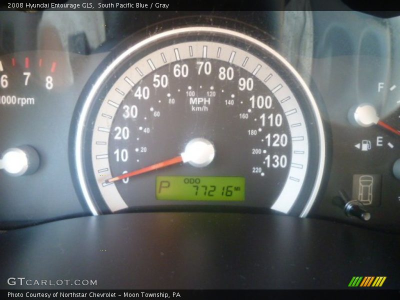 South Pacific Blue / Gray 2008 Hyundai Entourage GLS
