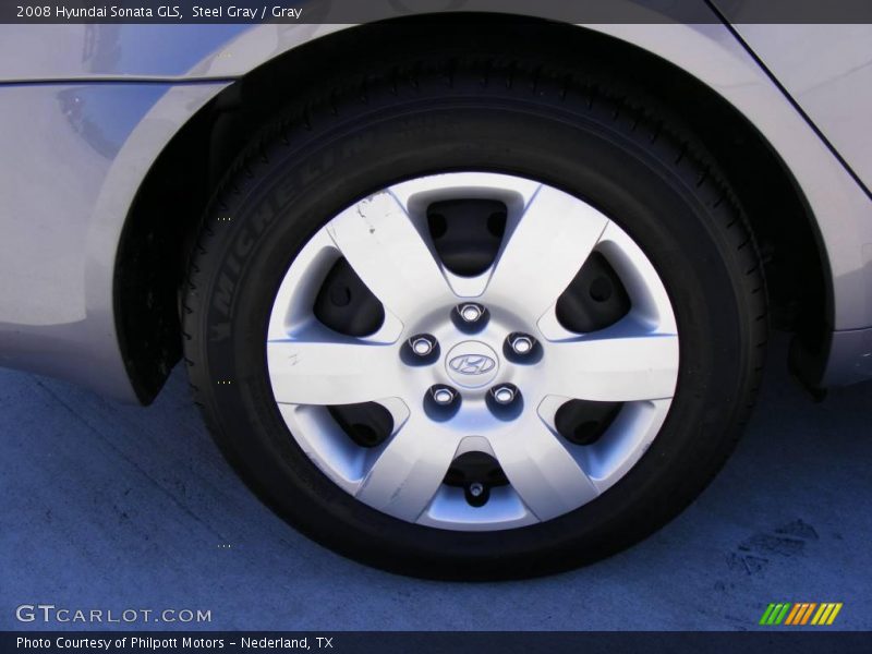 Steel Gray / Gray 2008 Hyundai Sonata GLS