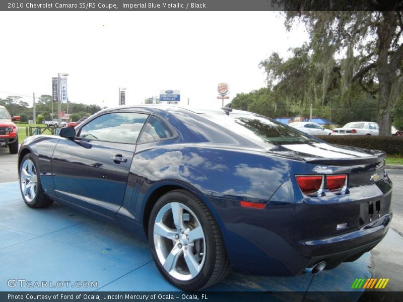 Imperial Blue Metallic / Black 2010 Chevrolet Camaro SS/RS Coupe