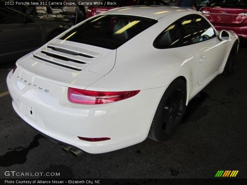 Carrara White / Black 2012 Porsche New 911 Carrera Coupe