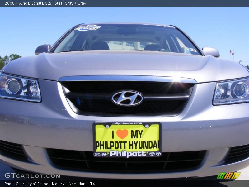 Steel Gray / Gray 2008 Hyundai Sonata GLS