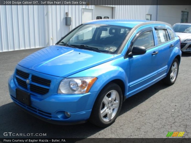 Surf Blue Pearl / Dark Slate Gray 2008 Dodge Caliber SXT