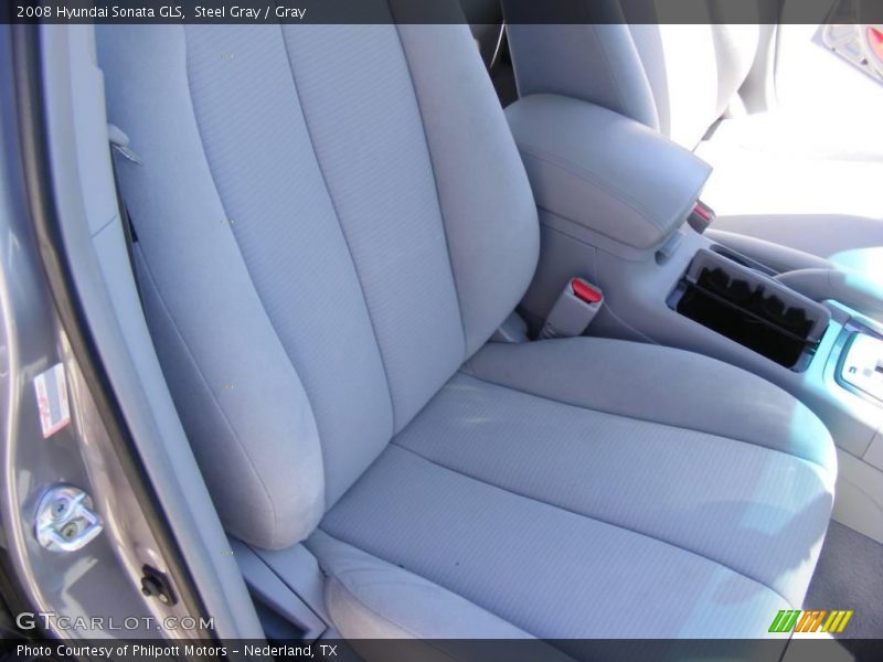 Steel Gray / Gray 2008 Hyundai Sonata GLS