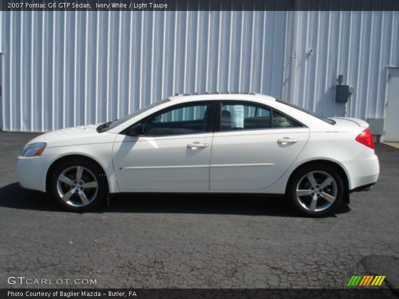 Ivory White / Light Taupe 2007 Pontiac G6 GTP Sedan