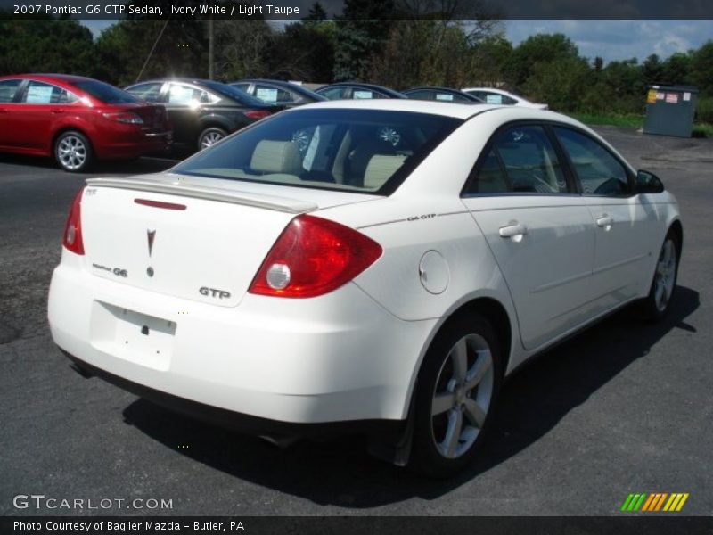 Ivory White / Light Taupe 2007 Pontiac G6 GTP Sedan