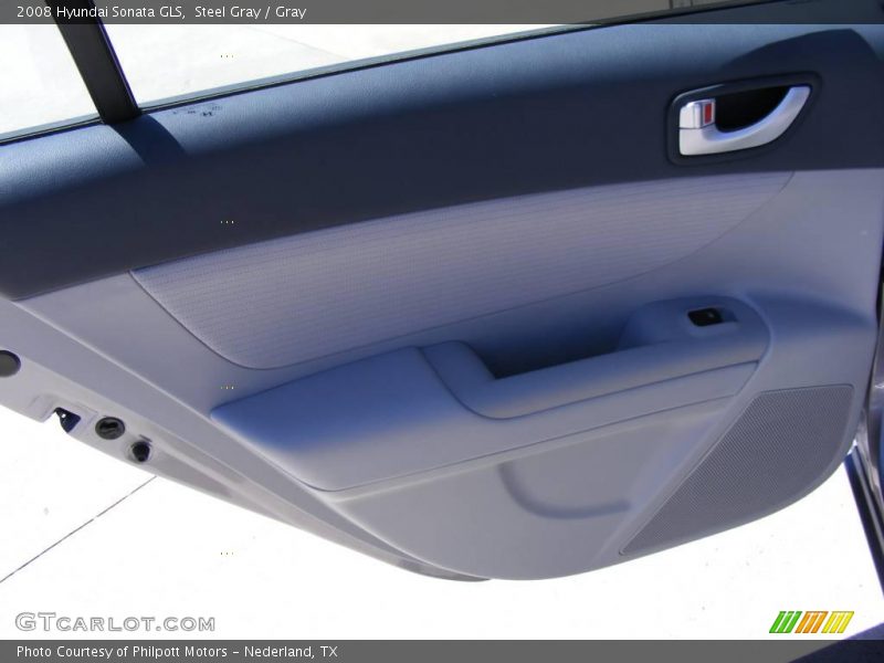 Steel Gray / Gray 2008 Hyundai Sonata GLS