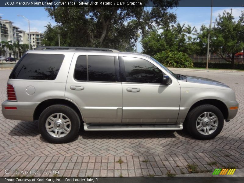 Silver Birch Metallic / Dark Graphite 2003 Mercury Mountaineer Convenience