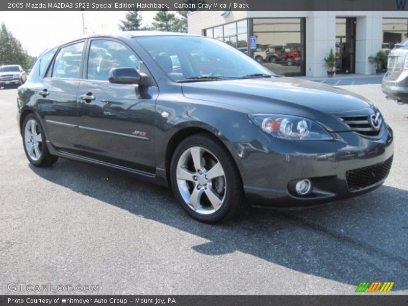 Carbon Gray Mica / Black 2005 Mazda MAZDA3 SP23 Special Edition Hatchback