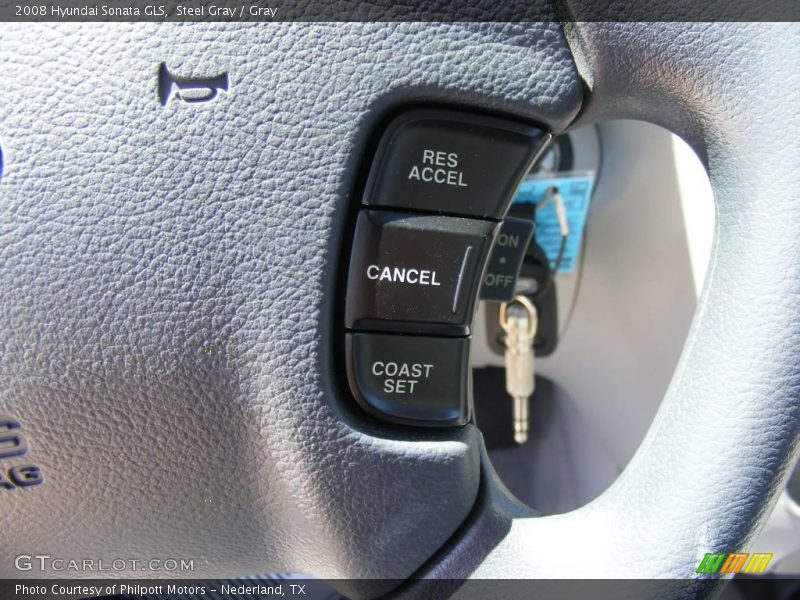 Steel Gray / Gray 2008 Hyundai Sonata GLS