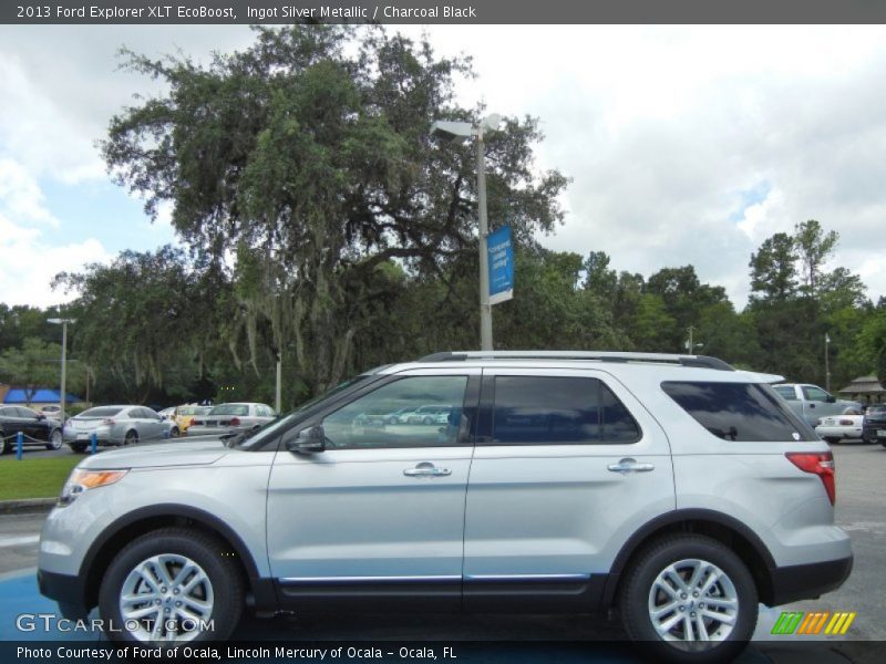 Ingot Silver Metallic / Charcoal Black 2013 Ford Explorer XLT EcoBoost