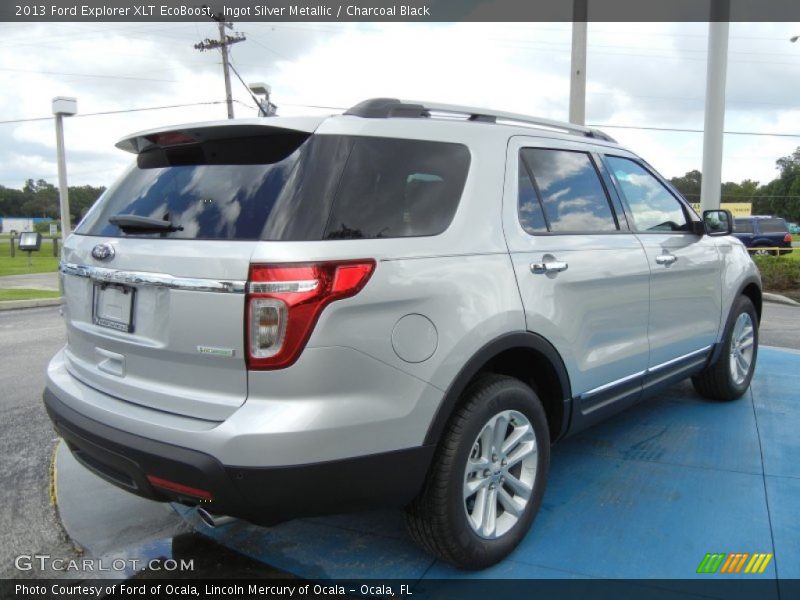 Ingot Silver Metallic / Charcoal Black 2013 Ford Explorer XLT EcoBoost