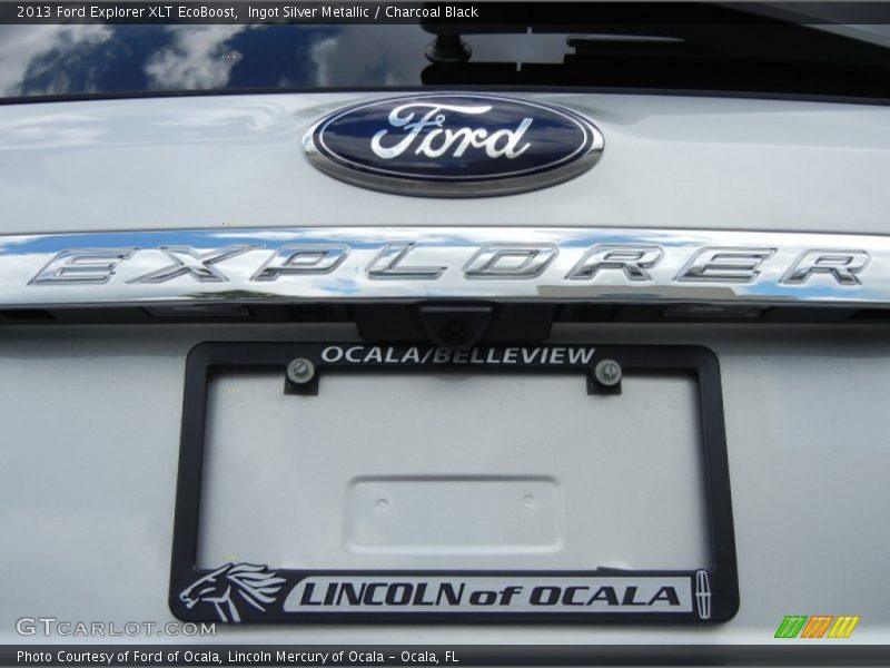 Ingot Silver Metallic / Charcoal Black 2013 Ford Explorer XLT EcoBoost