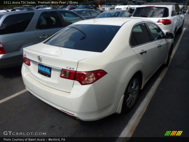 Premium White Pearl / Ebony 2011 Acura TSX Sedan