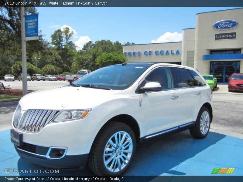 White Platinum Tri-Coat / Canyon 2013 Lincoln MKX FWD