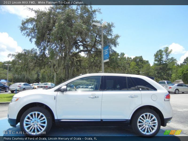 White Platinum Tri-Coat / Canyon 2013 Lincoln MKX FWD