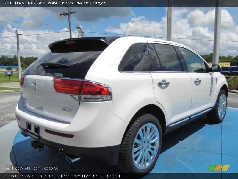 White Platinum Tri-Coat / Canyon 2013 Lincoln MKX FWD