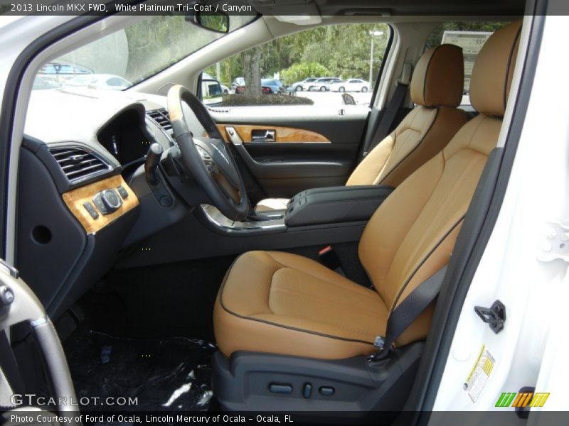 White Platinum Tri-Coat / Canyon 2013 Lincoln MKX FWD
